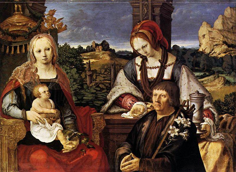 Lucas van Leyden Virgin and Child with Mary Magdalen and a donor